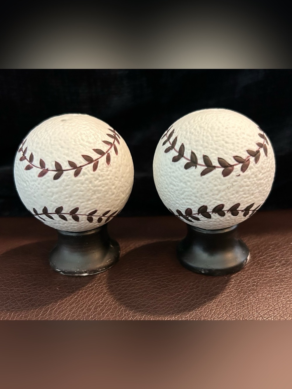 Decorative Baseball Salt & Pepper Shaker Set